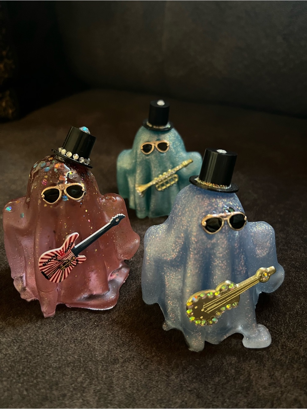 Halloween Ghost Rock Band Figurines